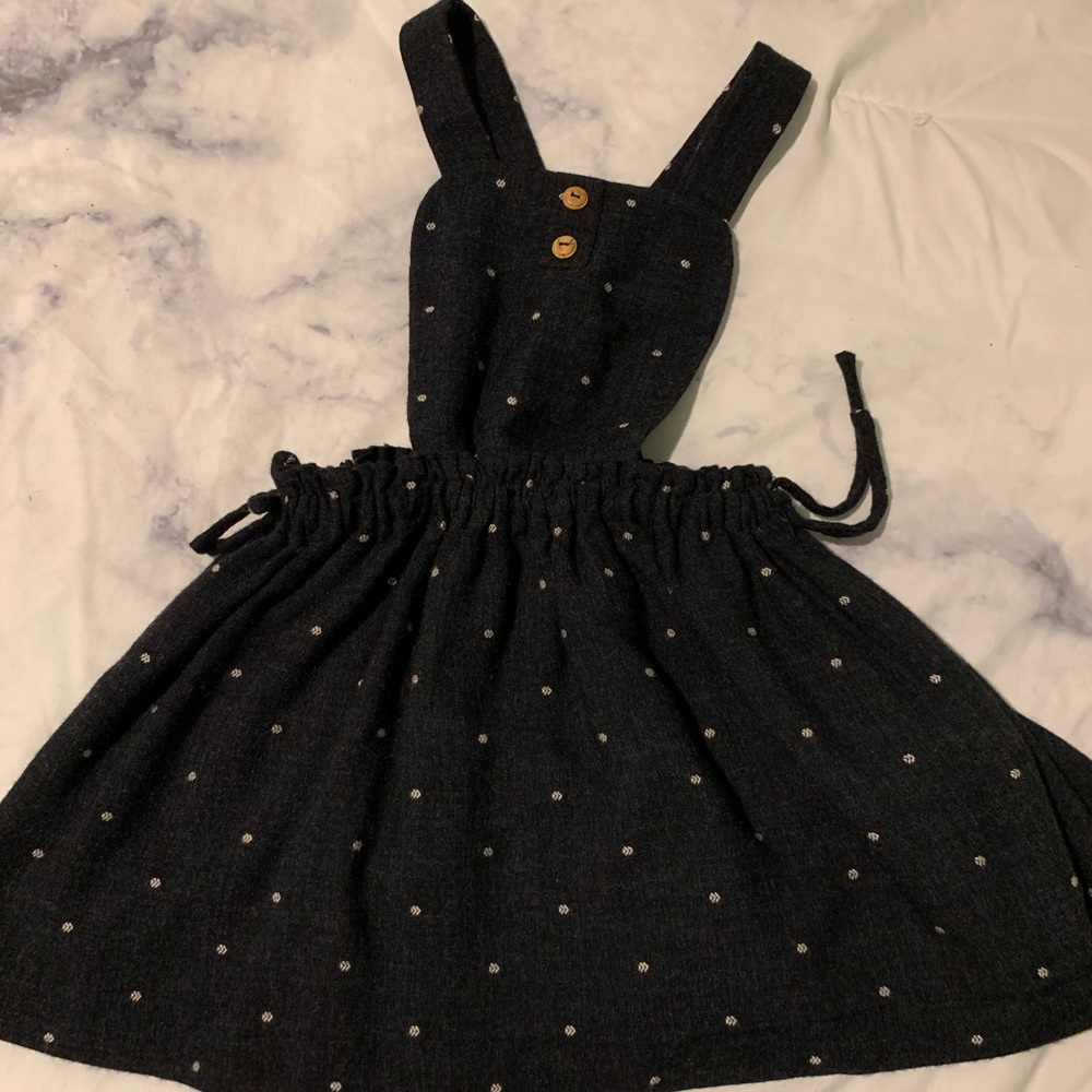Zara Kids Polka Dot Overall Dress